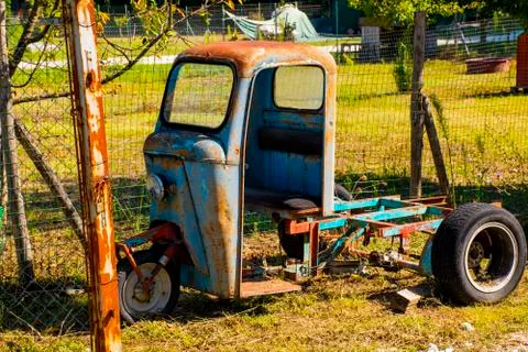 Rusted future machine Stock Photos