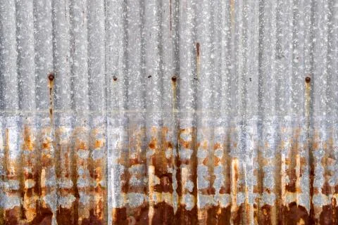 Rusted galvanized iron plate Stock Photos