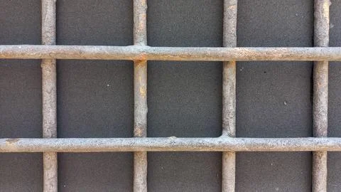 Rusted Grates on a Dark Background Stock Photos