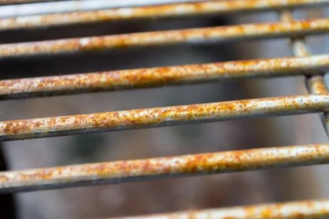 Rusted Grill Bars Horizontal Stock Photos