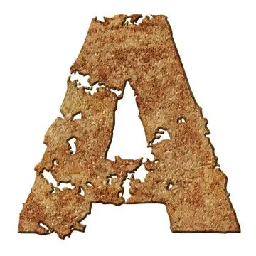 Rusted letters. Stock Photos