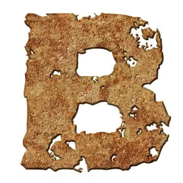 Rusted letters. Stock Photos