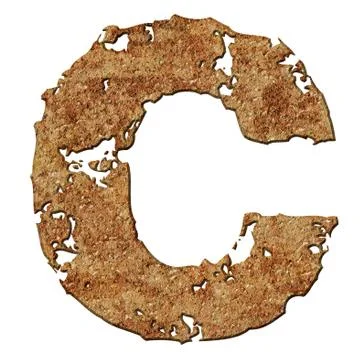 Rusted letters. Stock Photos