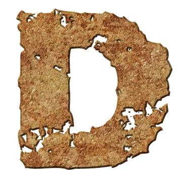 Rusted letters. Stock Photos