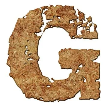 Rusted letters. Stock Photos