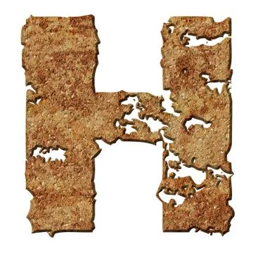 Rusted letters. Stock Photos