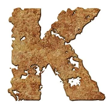 Rusted letters. Stock Photos