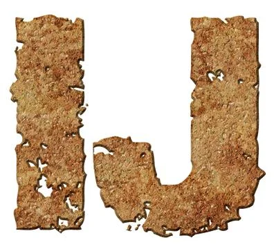 Rusted letters. Stock Photos