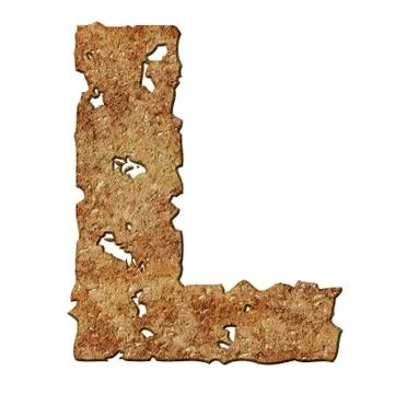 Rusted letters. Stock Photos