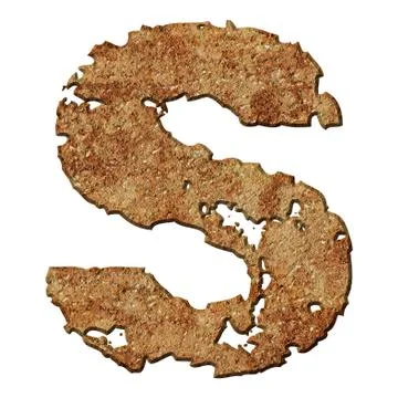 Rusted letters. Stock Photos