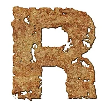 Rusted letters. Stock Photos