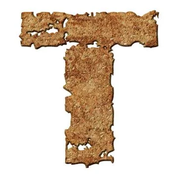 Rusted letters. Stock Photos