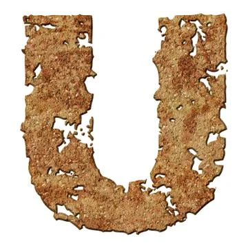 Rusted letters. Stock Photos