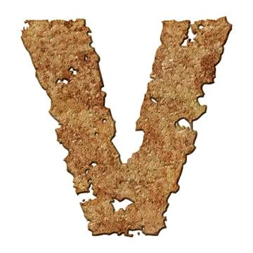 Rusted letters. Stock Photos