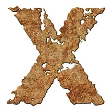 Rusted letters. Stock Photos