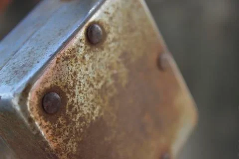 Rusted lock closeup shot Stock Photos