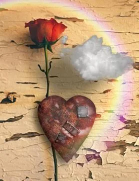 Rusted love Stock Illustration