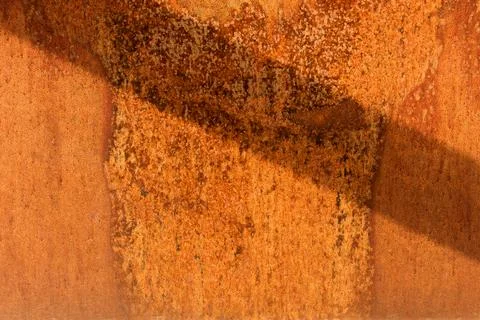 Rusted metal sheet texture background, weathered orange rust steel plate Photos
