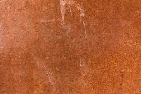 Rusted metal sheet texture background, weathered orange rust steel plate Stock Photos