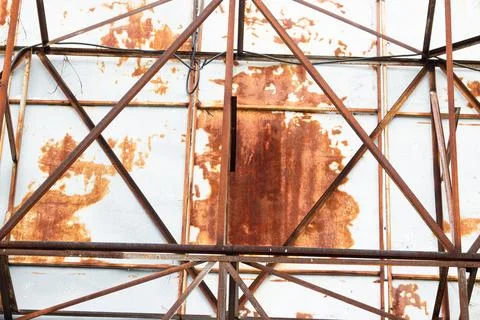 A rusted metal structure with a lot of rust on it Stock Photos