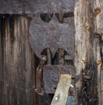 Rusted old lock Stock Photos