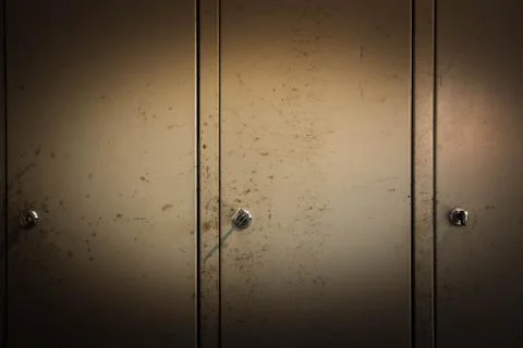 Rusted old lockers Stock Photos