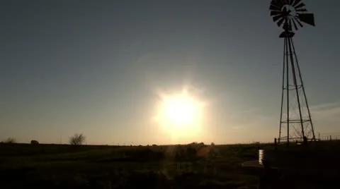 Rusted Old Windmill Video stock 10848450