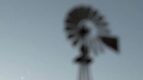 Rusted Old Windmill Video stock 10848475