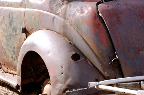 Rusted out slugbug-1 스톡 사진