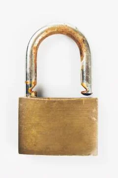 Rusted padlock Stock Photos