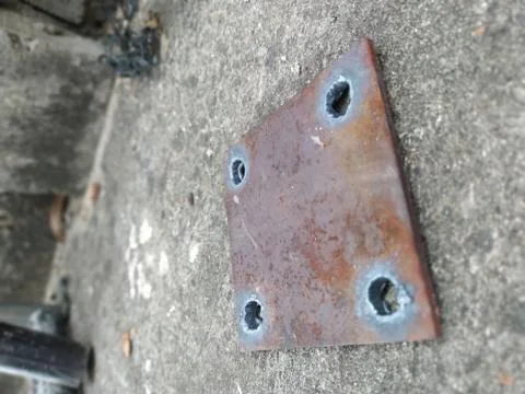 Rusted plate Stock Photos