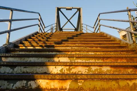 Rusted Queens Stariway Stock Photos
