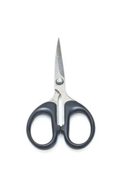 Rusted scissors isolated on white background Stock Photos