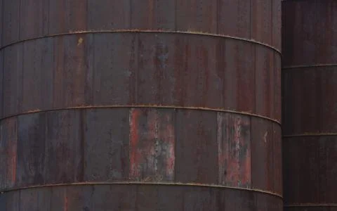 Rusted silo Fotos de archivo