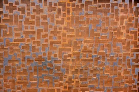 Rusted steel grating Stock Photos