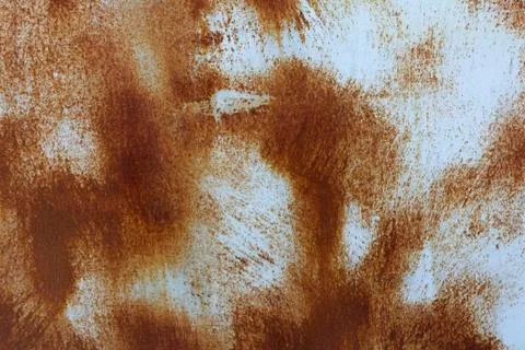 Rusted on surface of the old iron, Deterioration of the steel, Decay and grunge Stock Photos