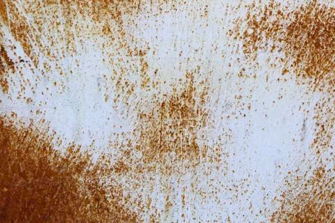 Rusted on surface of the old iron, Deterioration of the steel, Decay and grunge Stock Photos