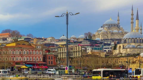 Rüstem Pasha Mosque Day Timelapse Stock-Footage 244468588