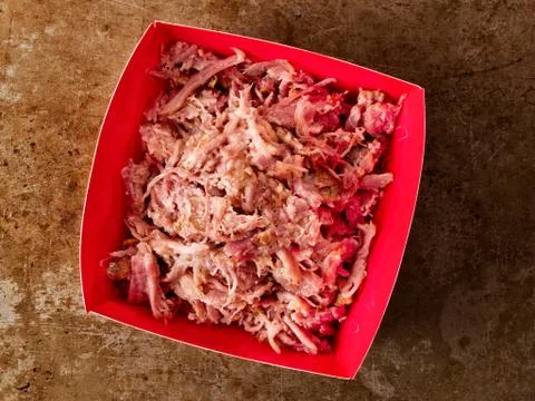 Rustic american pulled pork Stock Photos