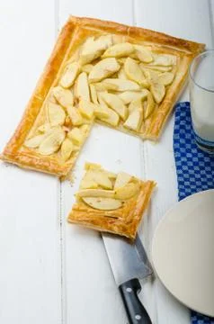 Rustic Apple Tart Stock Photos