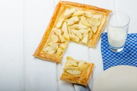 Rustic Apple Tart Stock Photos