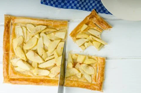 Rustic Apple Tart Stock Photos