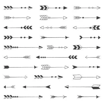 Rustic Arrows Stock Illustration