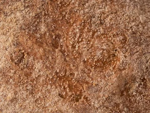 Rustic artisan bread crust food background Stock Photos