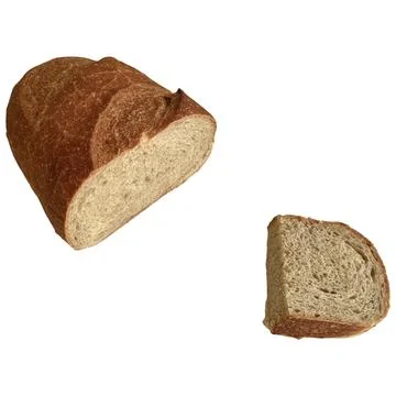Rustic artisan bread loaf with a fresh slice Stock Photos