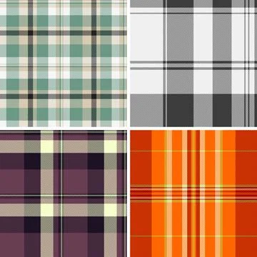 Rustic autumn plaid pattern bundle inspired by harvest mood. The pack enhance イラスト素材