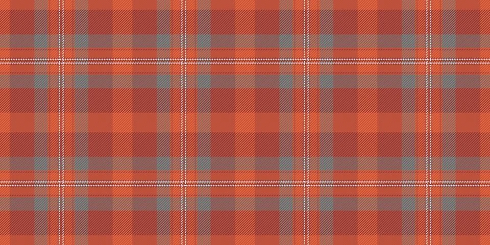 Rustic autumnal plaid pattern in warm terracotta and muted blue hues.  Perfec Stockillustratie