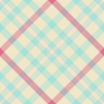 Rustic background fabric check, list plaid seamless texture. Surface vector.. Stock Illustration