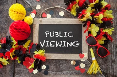 Rustic background with fan decorations Stock Photos