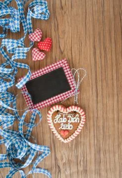 Rustic background for Oktoberfest Stock Photos